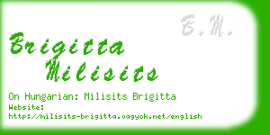 brigitta milisits business card